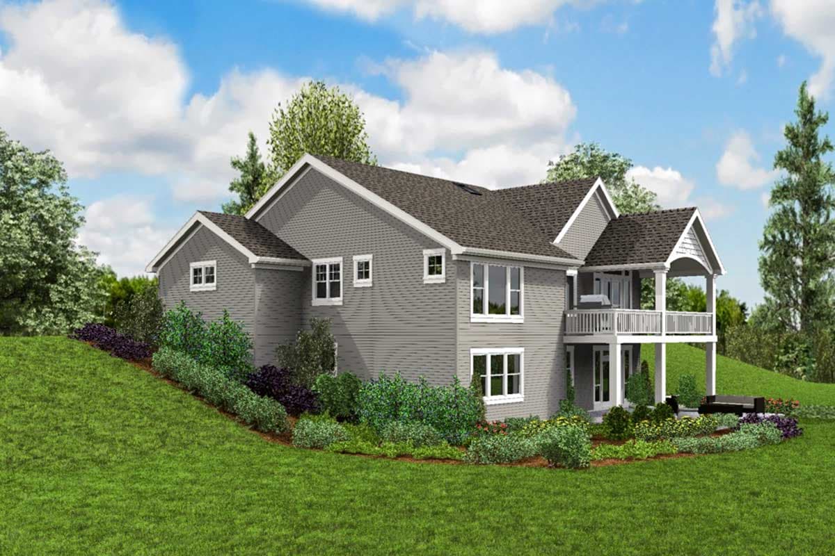 Plan 69661AM: Cute Craftsman House Plan with Walkout Basement - Image #9 - Country, Craftsman, Northwest