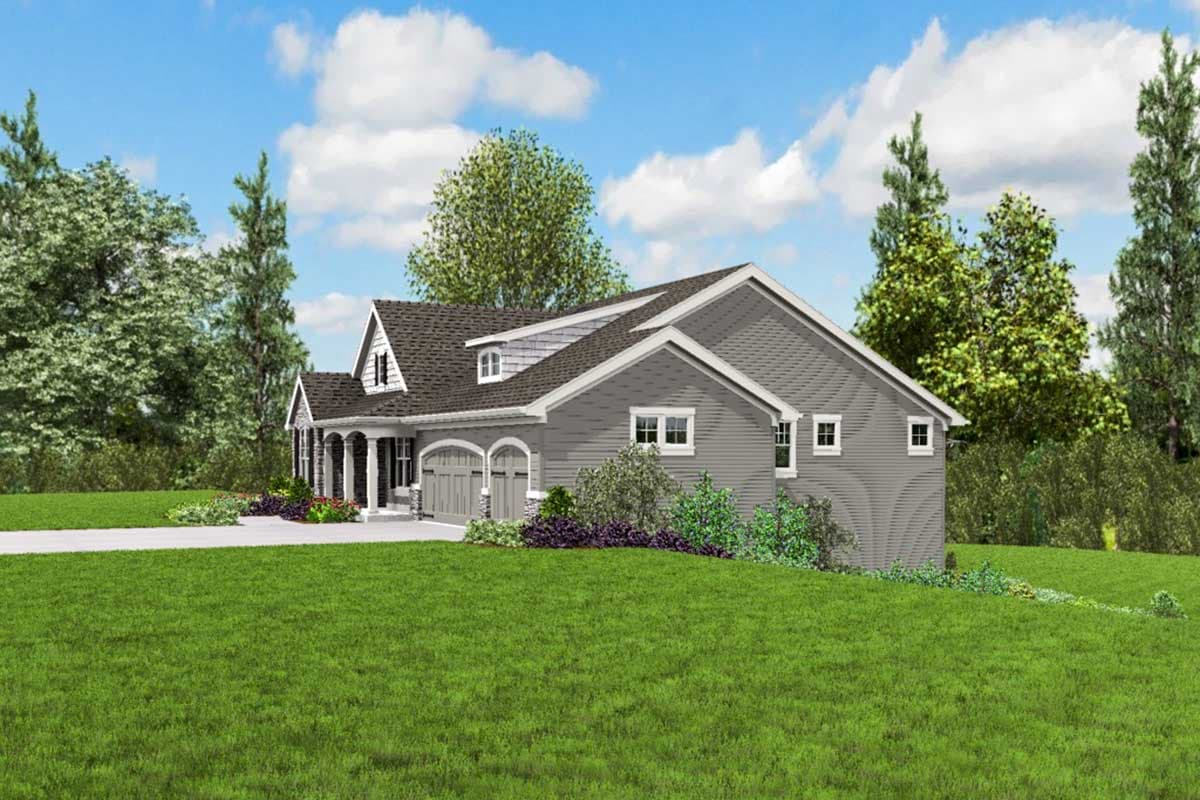 Plan 69661AM: Cute Craftsman House Plan with Walkout Basement - Image #11 - Country, Craftsman, Northwest