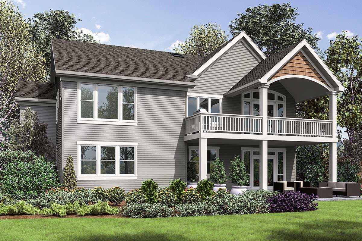 Plan 69661AM: Cute Craftsman House Plan with Walkout Basement - Image #7 - Country, Craftsman, Northwest