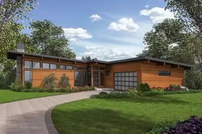 Sleek 3-Bedroom Modern House Plan