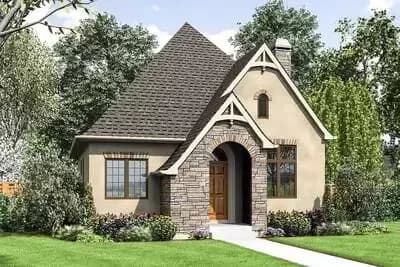 Tiny Cottage House Plan with Guest Bed