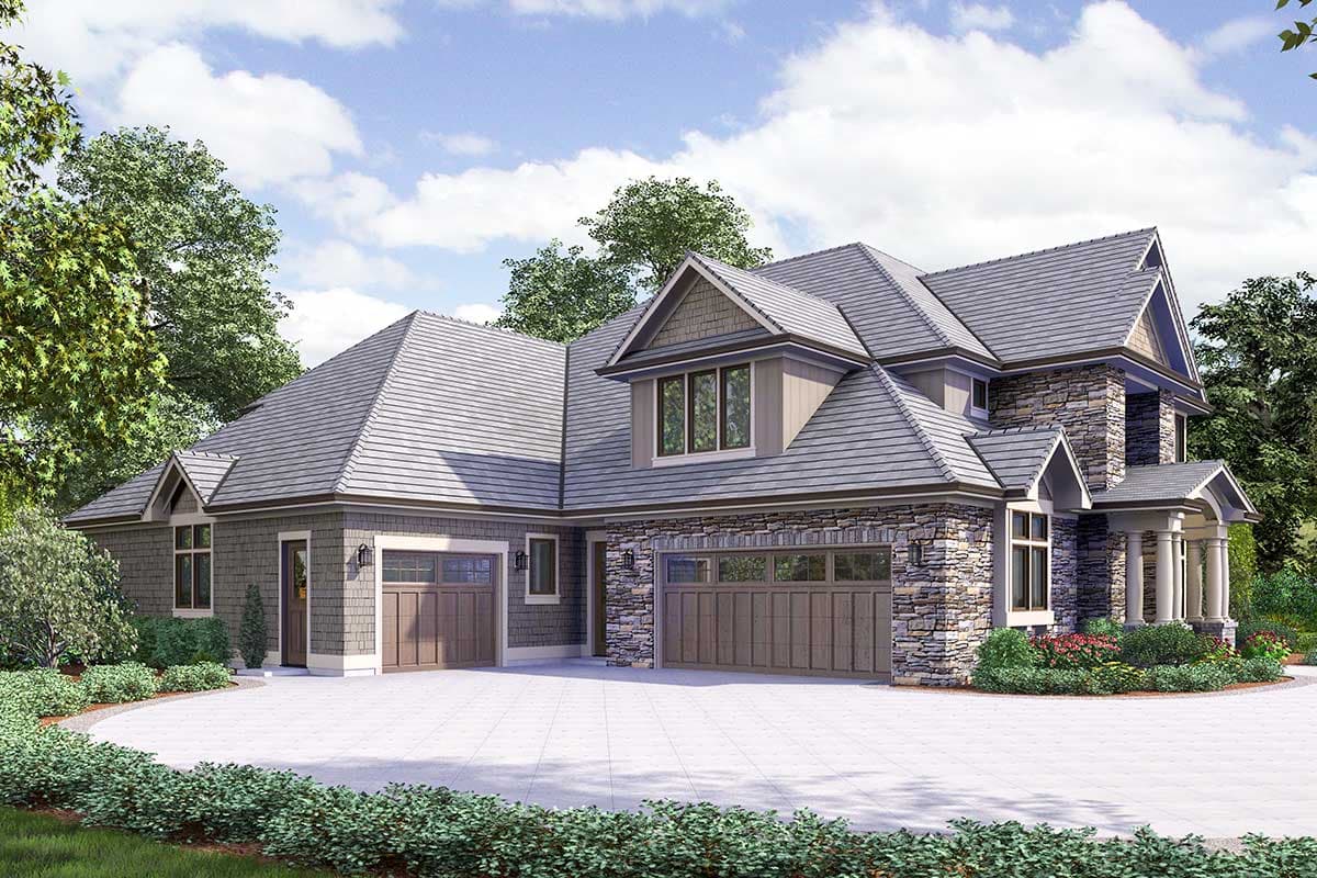 Plan 69686AM: Luxurious Craftsman House Plan With Home Theater and Games Room - Image #19 - Craftsman, Northwest