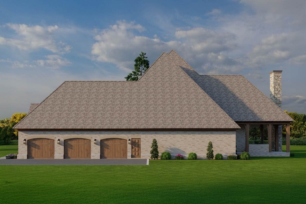 Plan 70579MK: Stunning 4-Bed House Plan with Upstairs Balcony - 6001 Sq Ft - Image #9 - European, French Country