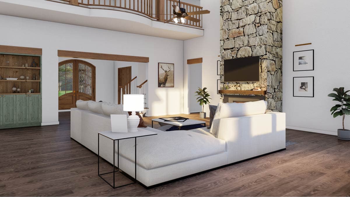 Plan 70579MK: Stunning 4-Bed House Plan with Upstairs Balcony - 6001 Sq Ft - Image #11 - European, French Country