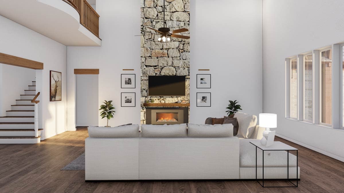 Plan 70579MK: Stunning 4-Bed House Plan with Upstairs Balcony - 6001 Sq Ft - Image #13 - European, French Country