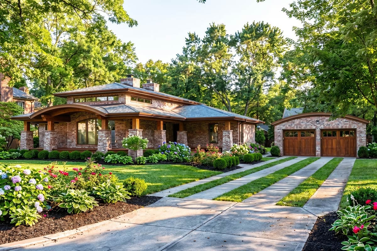 Plan 70580SND: Modern Prairie-Style House Plan with 2 Fireplaces - Image #5 - Contemporary, Mid Century Modern, Prairie