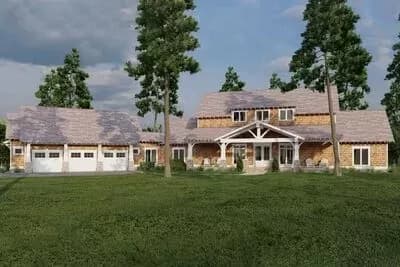 Rugged Craftsman with 2-Story Great Room and Bonus Over Garage - 3417 Sq Ft