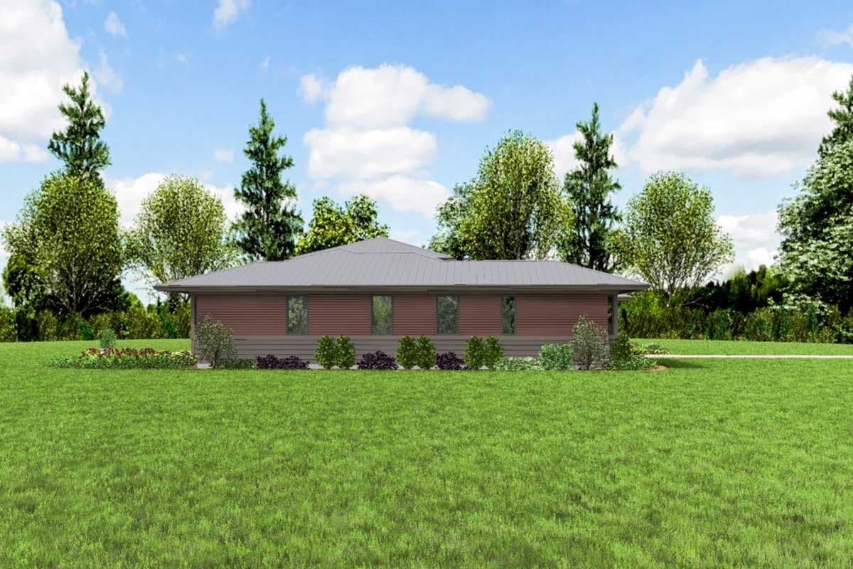 Plan 69674AM: 3-Bed Modern Prairie-Style House Plan with Outdoor Living - Image #4 - Northwest, Prairie