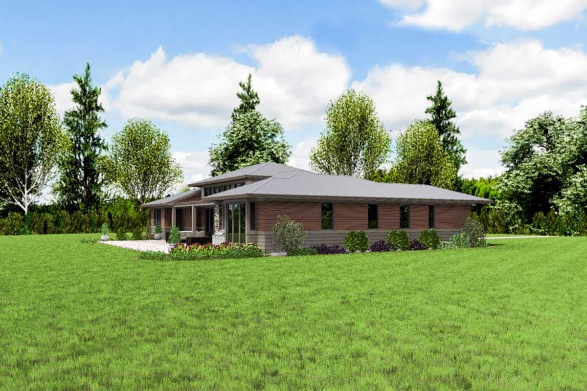 Plan 69674AM: 3-Bed Modern Prairie-Style House Plan with Outdoor Living - Image #5 - Northwest, Prairie