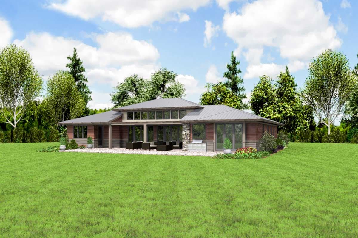 Plan 69674AM: 3-Bed Modern Prairie-Style House Plan with Outdoor Living - Image #6 - Northwest, Prairie