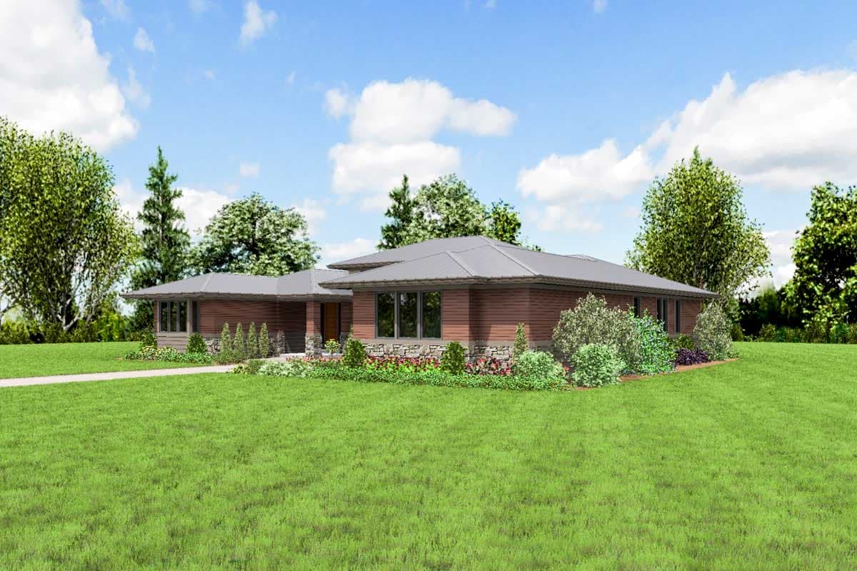 Plan 69674AM: 3-Bed Modern Prairie-Style House Plan with Outdoor Living - Image #12 - Northwest, Prairie