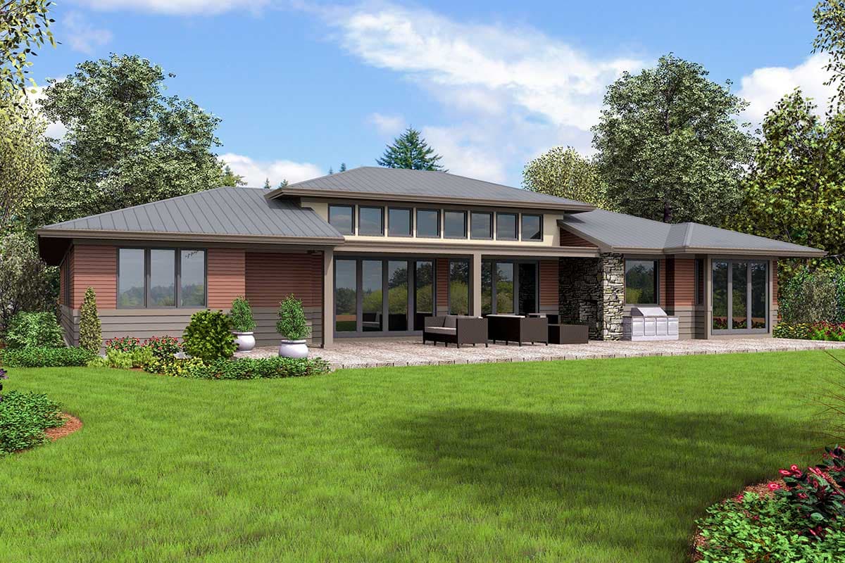 Plan 69674AM: 3-Bed Modern Prairie-Style House Plan with Outdoor Living - Image #8 - Northwest, Prairie