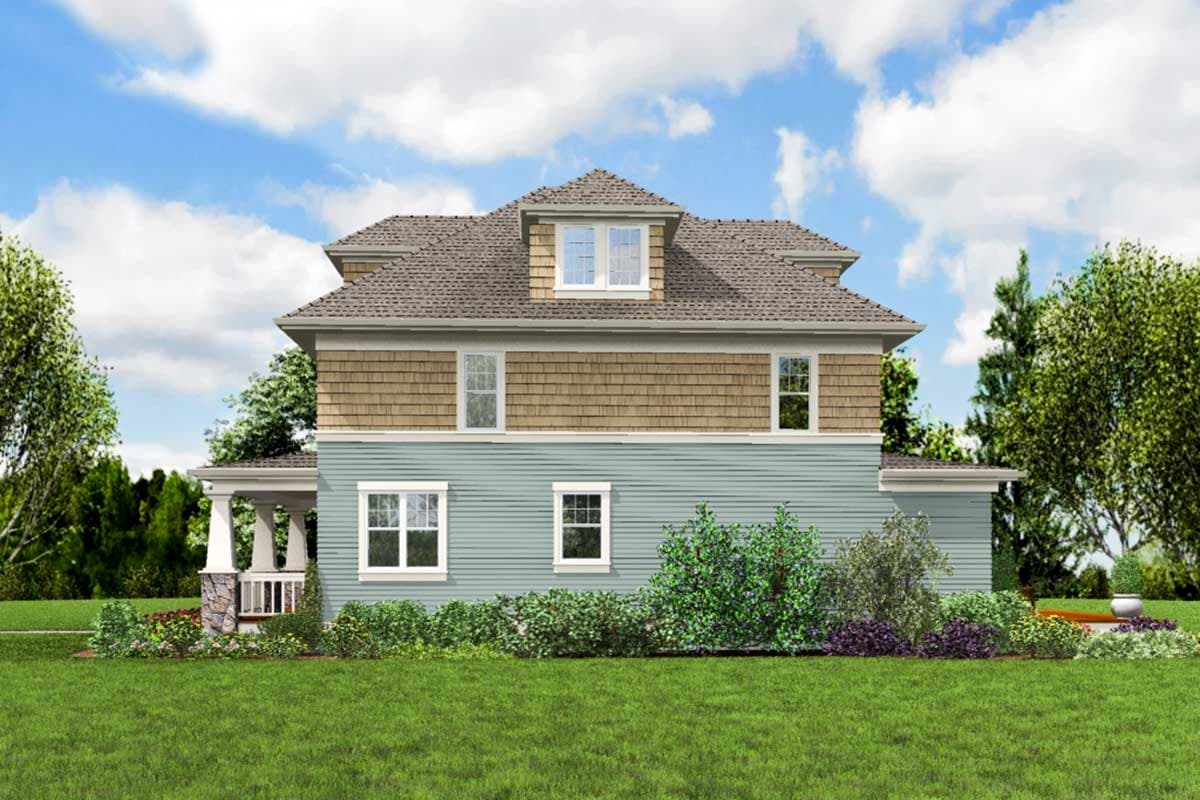 Plan 69676AM: Four Square Craftsman House Plan - Image #12 - Craftsman, Northwest, Traditional, Victorian