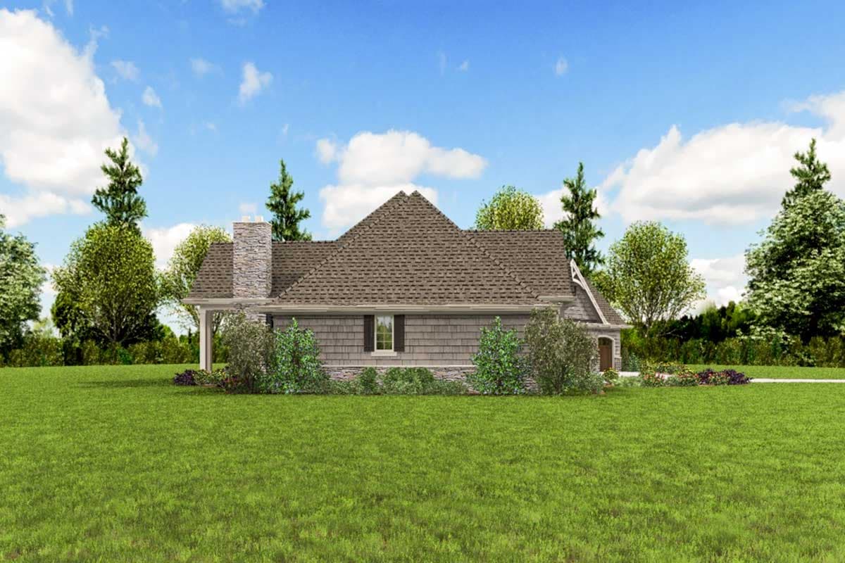 Plan 69678AM: Three Bedroom Craftsman Home Plan with Expanded Garage - Image #5 - Craftsman, Northwest, Shingle
