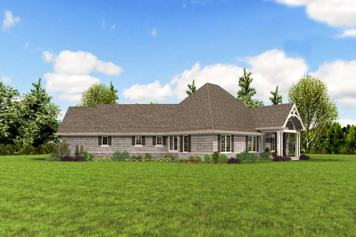 Plan 69678AM: Three Bedroom Craftsman Home Plan with Expanded Garage - Image #10 - Craftsman, Northwest, Shingle