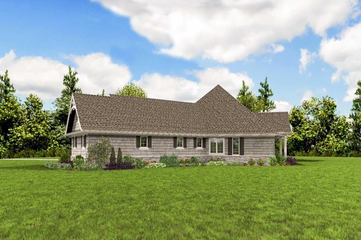 Plan 69678AM: Three Bedroom Craftsman Home Plan with Expanded Garage - Image #11 - Craftsman, Northwest, Shingle