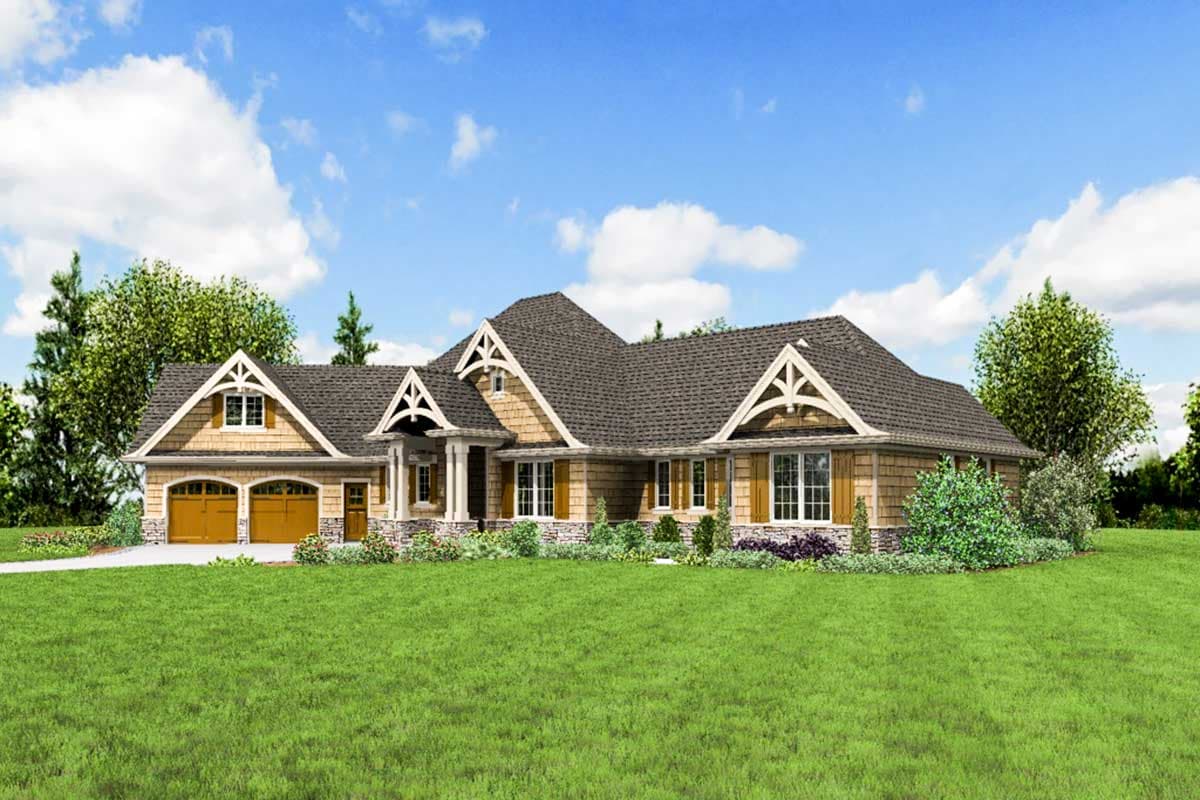 Plan 69680AM: Expanded Classic Craftsman House Plan - Image #12 - Craftsman, Northwest, Shingle