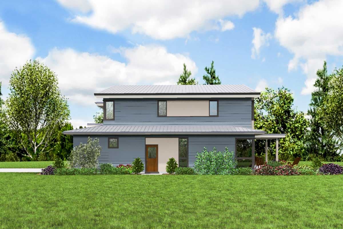 Plan 69681AM: Contemporary House Plan with Flex Room - Image #10 - Contemporary, Modern, Northwest