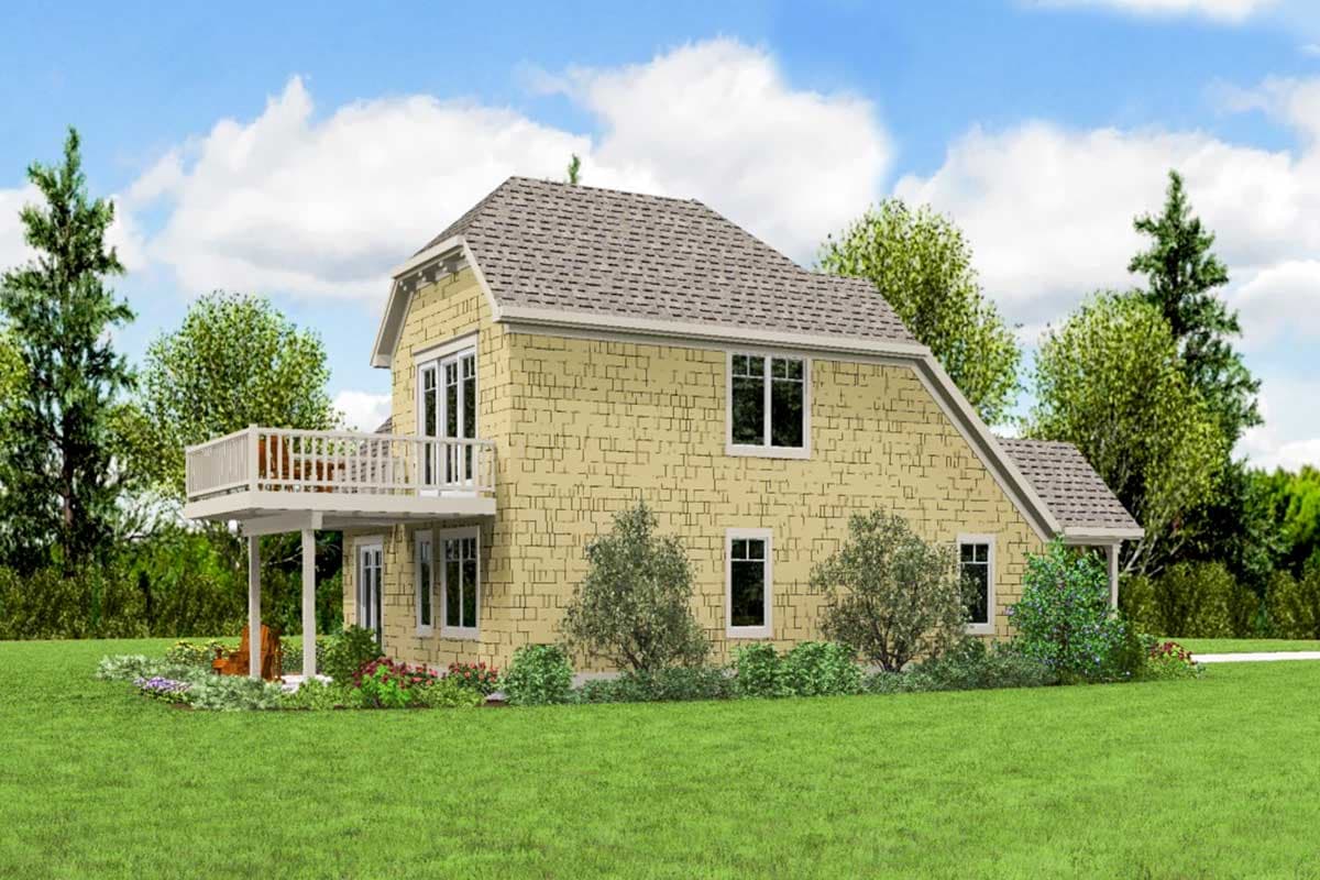 Plan 69683AM: Petite Starter Home - Image #6 - Northwest, Traditional