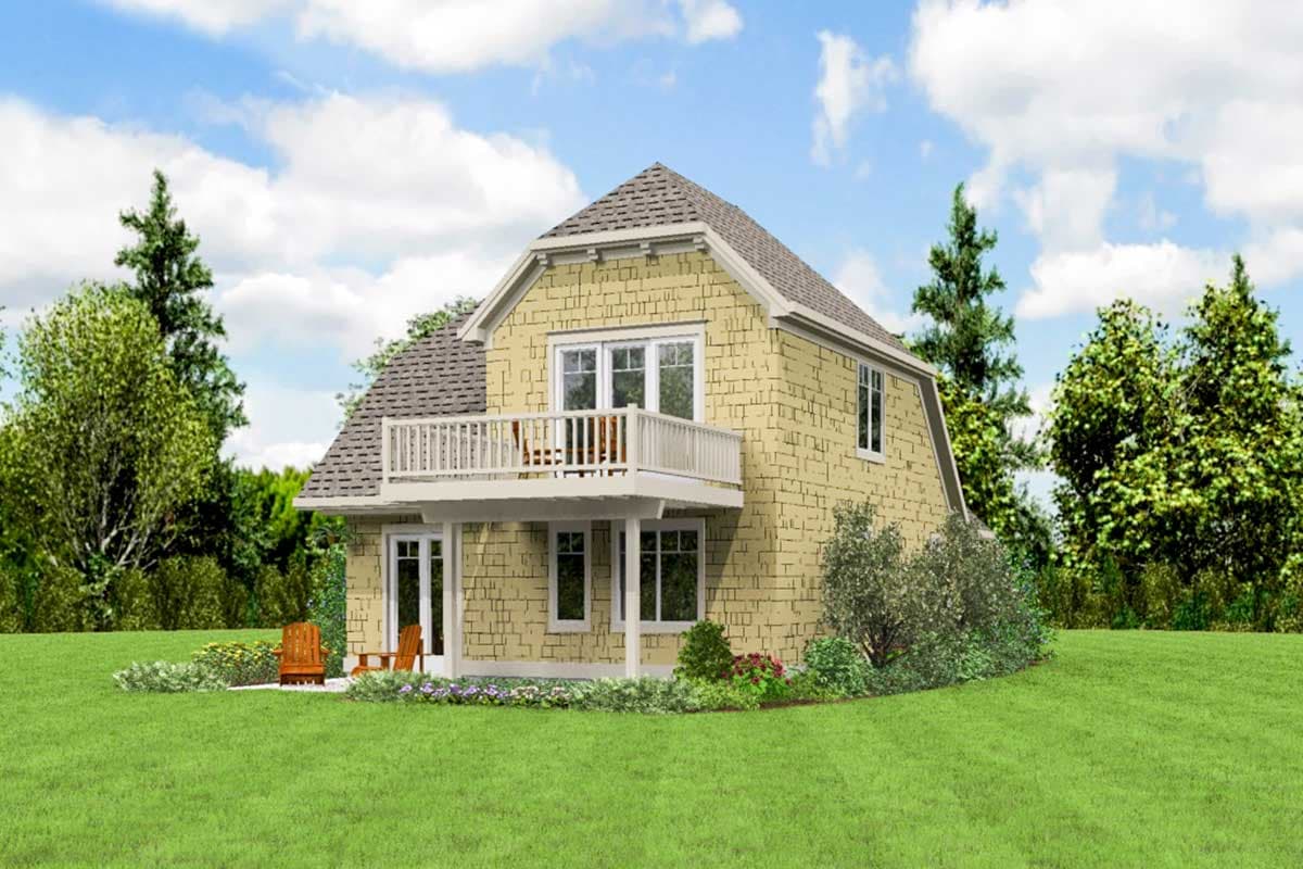 Plan 69683AM: Petite Starter Home - Image #7 - Northwest, Traditional