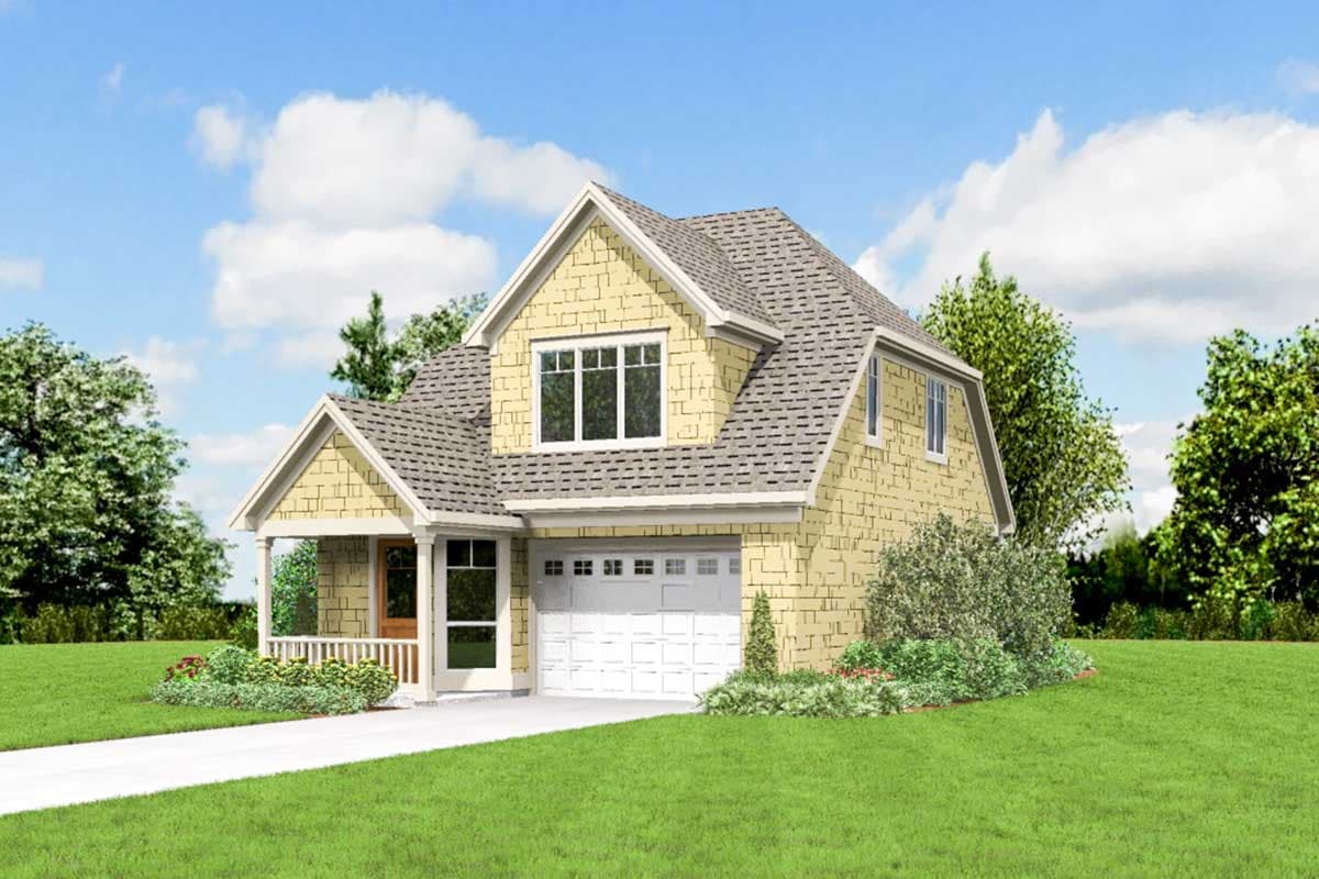 Plan 69683AM: Petite Starter Home - Image #12 - Northwest, Traditional