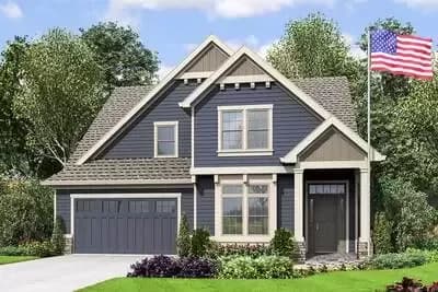 Craftsman with Vaulted Ceilings