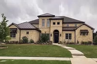 High End Hill Country House Plan