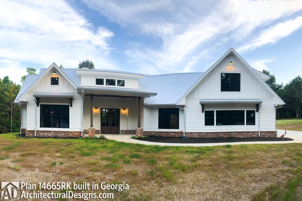 build gallery item - Modern Farmhouse Plan 14665RK comes to life in Georgia
