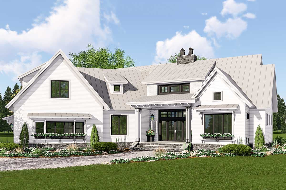 Plan 14665RK: Expandable Modern Farmhouse House Plan with Options - 2157 Sq Ft - Image #8 - Country, Farmhouse, Modern Farmhouse, New American