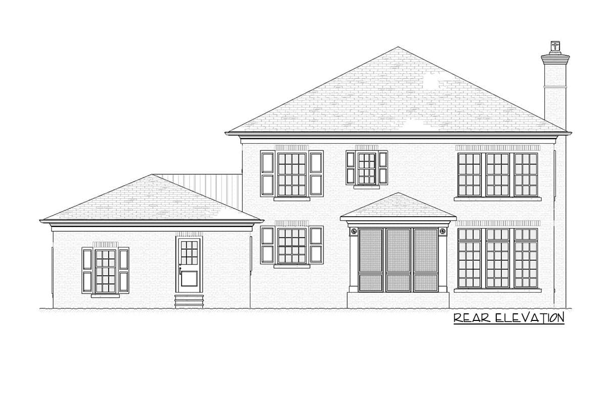 Plan 970068VC: Stately Traditional House Plan - Image #4 - Southern, Traditional