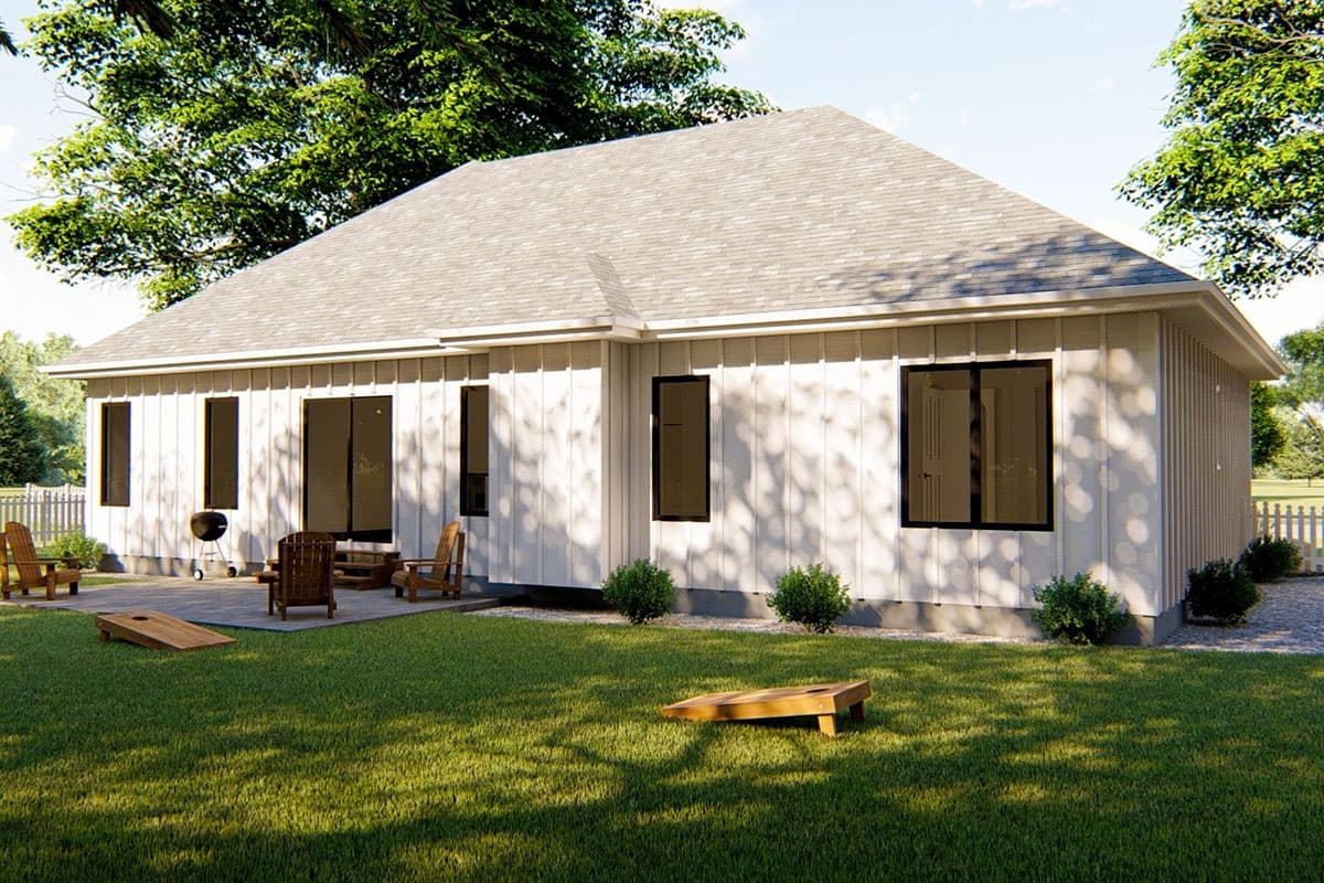 Plan 62732DJ: 3-Bed Modern Farmhouse Ranch Home Plan - 1457 Sq Ft - Image #11 - Bungalow, Country, Farmhouse, Ranch