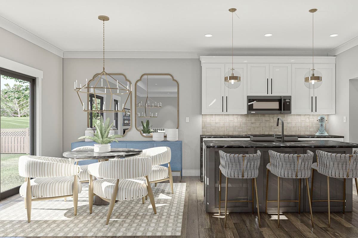 Plan 62732DJ: 3-Bed Modern Farmhouse Ranch Home Plan - 1457 Sq Ft - Image #4 - Bungalow, Country, Farmhouse, Ranch