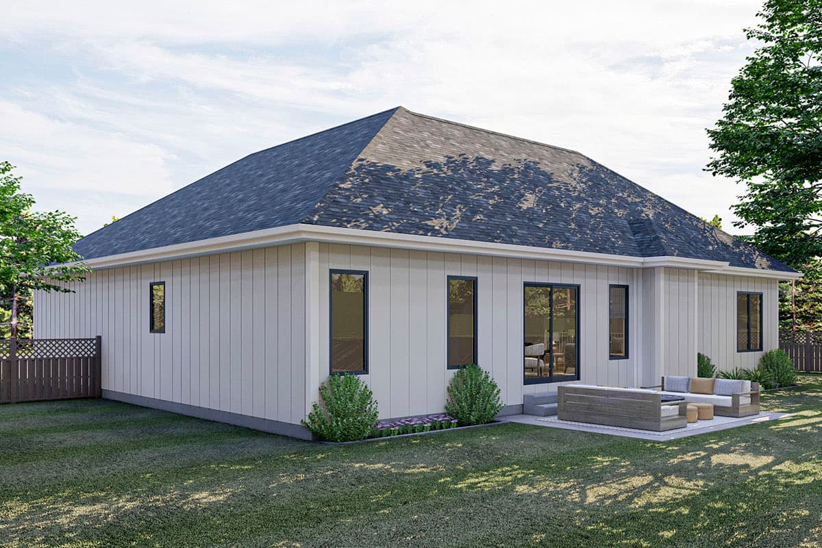 Plan 62732DJ: 3-Bed Modern Farmhouse Ranch Home Plan - 1457 Sq Ft - Image #9 - Bungalow, Country, Farmhouse, Ranch