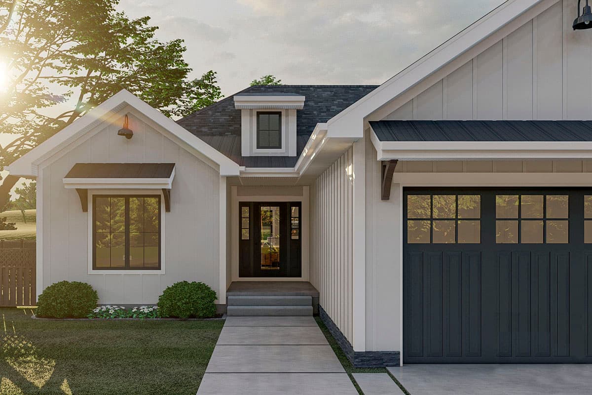Plan 62732DJ: 3-Bed Modern Farmhouse Ranch Home Plan - 1457 Sq Ft - Image #7 - Bungalow, Country, Farmhouse, Ranch