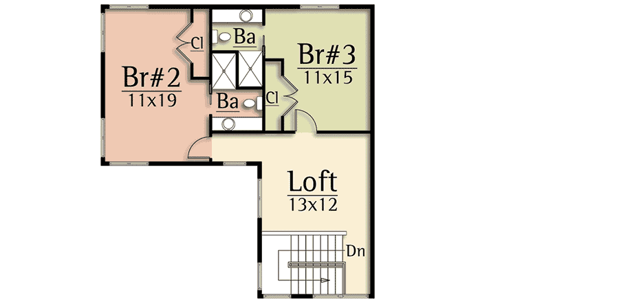 Plan 18852CK: Exciting Contemporary House Plan with Master Bedroom Wing - Floor Plan - 2nd Floor - Contemporary, Modern, Mountain, Rustic
