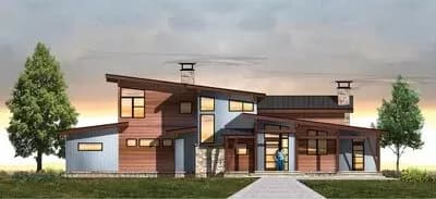 Exciting Contemporary House Plan with Master Bedroom Wing