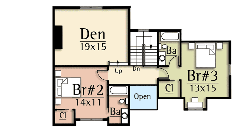 Plan 18860CK: 3-Bed Modern Farmhouse Plan with Options - Floor Plan - 2nd Floor - Country, Farmhouse, Rustic, Traditional