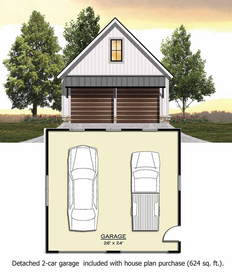 Plan 18860CK: 3-Bed Modern Farmhouse Plan with Options - Floor Plan - 3rd Floor - Country, Farmhouse, Rustic, Traditional