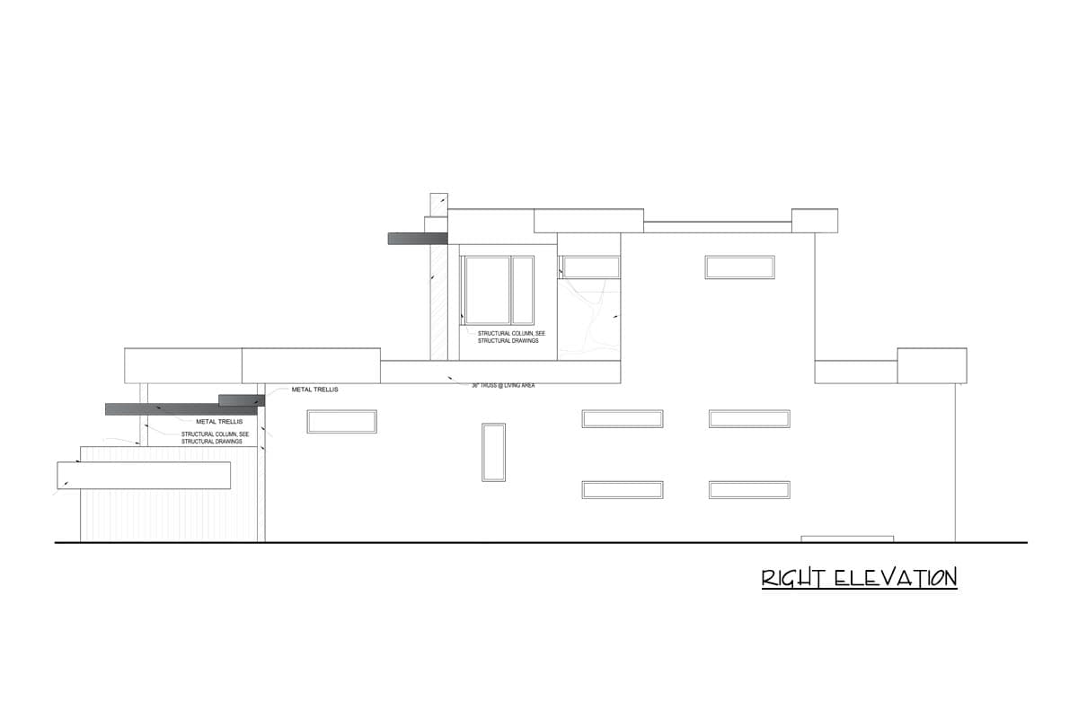 Plan 65619BS: Modern Beauty with Residential Elevator - Image #4 - Florida-Style, Modern