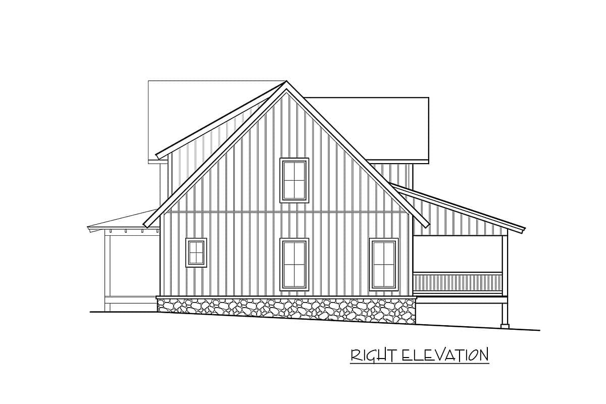 Plan 18862CK: Modern Farmhouse Plan with Wraparound Porch and Vaulted Great Room  - Image #4 - Country, Farmhouse, Modern Farmhouse, Rustic