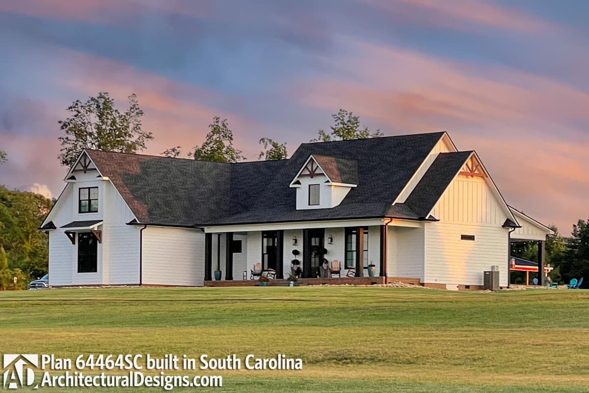 build gallery item - Modern Farmhouse Plan 64464SC Comes to Life in South Carolina