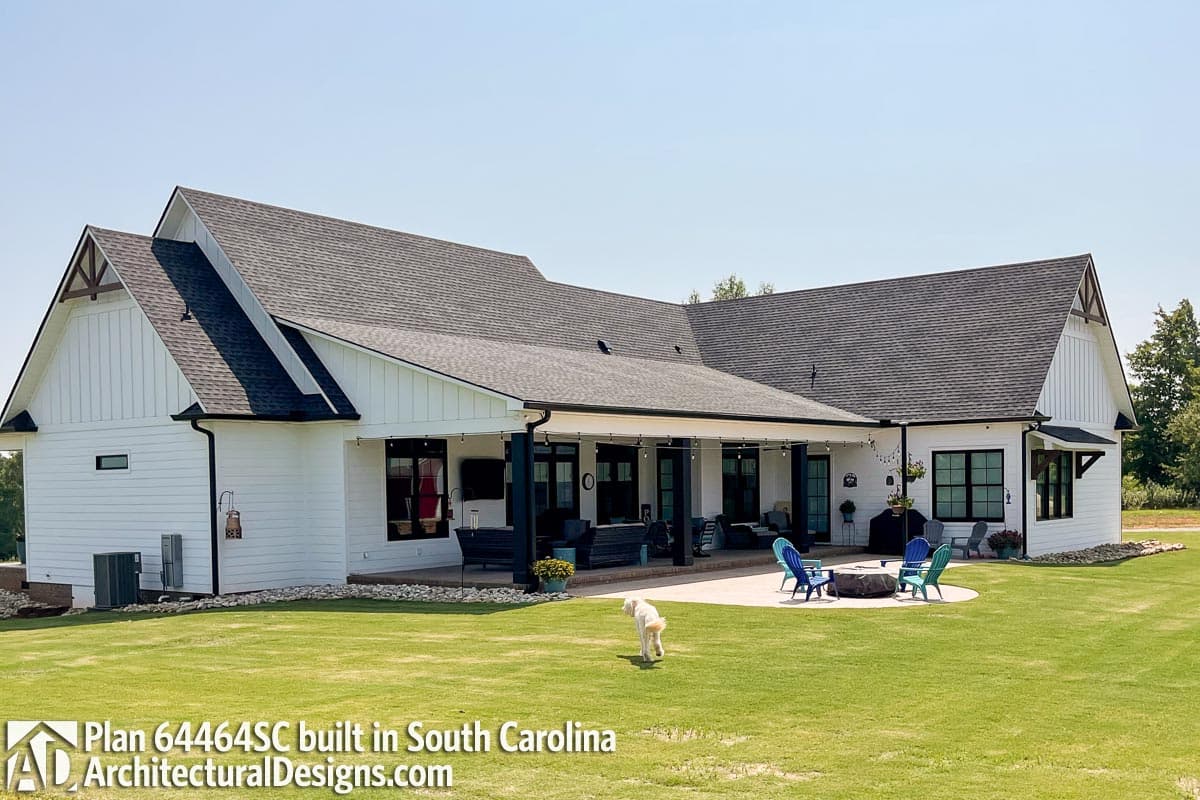 Plan 64464SC: Flexible 3-Bed Modern Farmhouse with Bonus Spaces - Image #4 - Cottage, Country, Craftsman, Farmhouse, Modern Farmhouse, Ranch, Rustic, Traditional