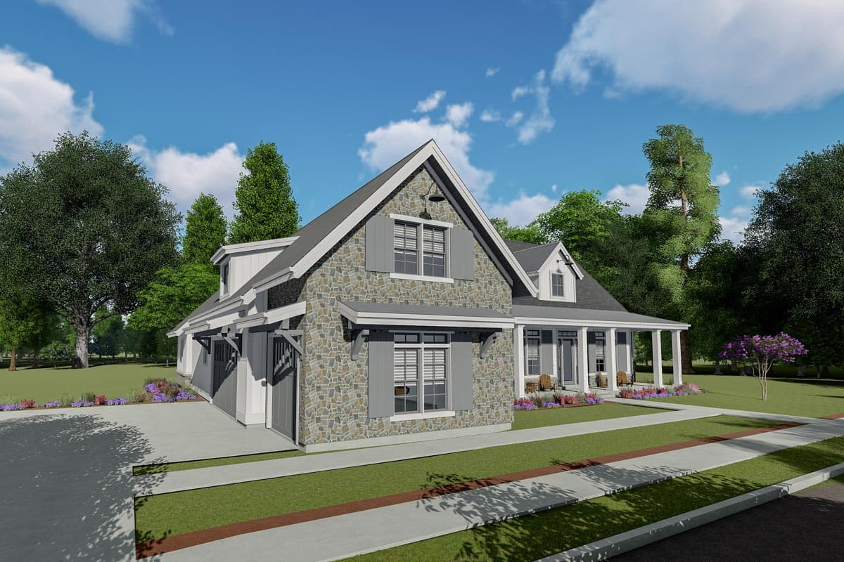 Plan 64464SC: Flexible 3-Bed Modern Farmhouse with Bonus Spaces - Image #8 - Cottage, Country, Craftsman, Farmhouse, Modern Farmhouse, Ranch, Rustic, Traditional