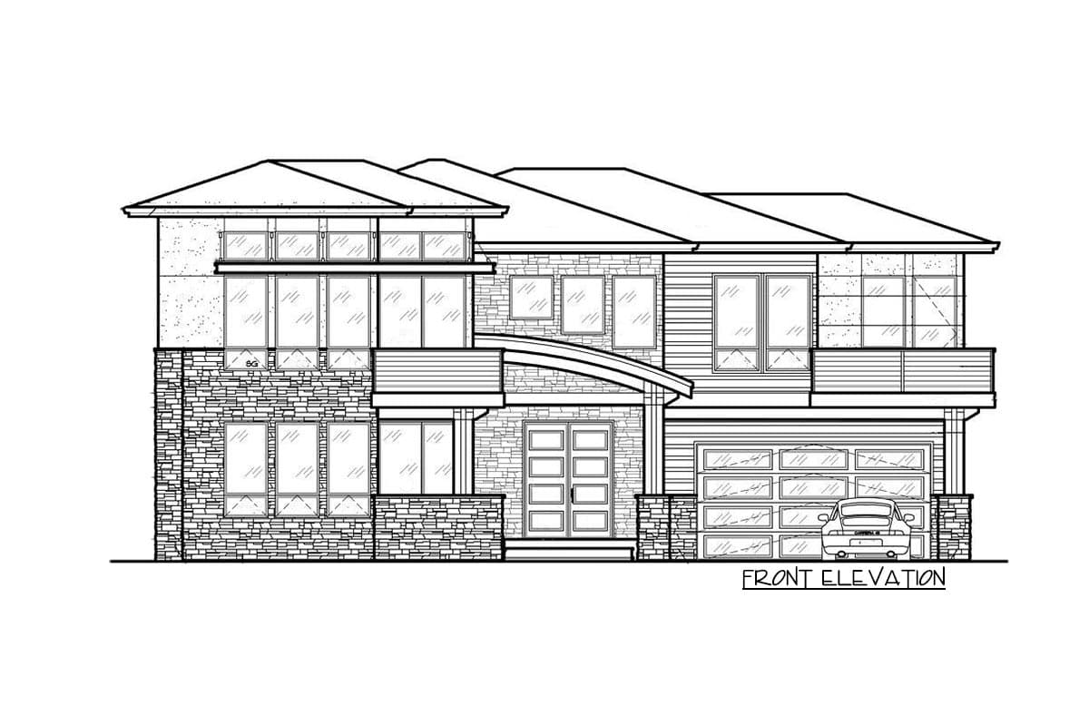 Plan 666000RAF: Bright and Airy Modern House Plan - Image #5 - Contemporary, Modern, Northwest