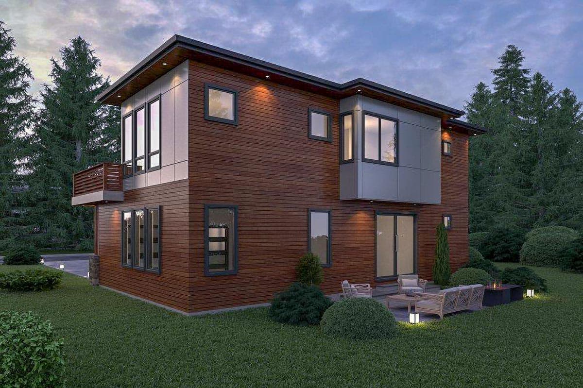 Plan 666000RAF: Bright and Airy Modern House Plan - Image #4 - Contemporary, Modern, Northwest