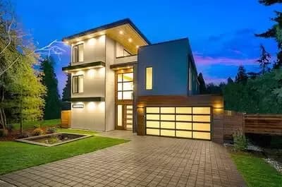 Modern Living with Third Floor Rec Room and Balcony