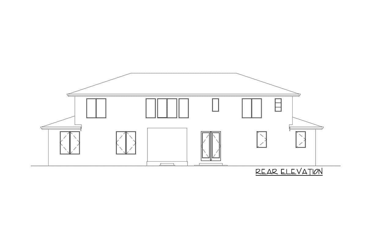 Plan 666019RAF: Modern House Plan with Central Circular Stair - Image #4 - Modern, Northwest