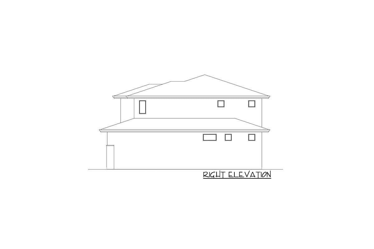 Plan 666019RAF: Modern House Plan with Central Circular Stair - Image #5 - Modern, Northwest