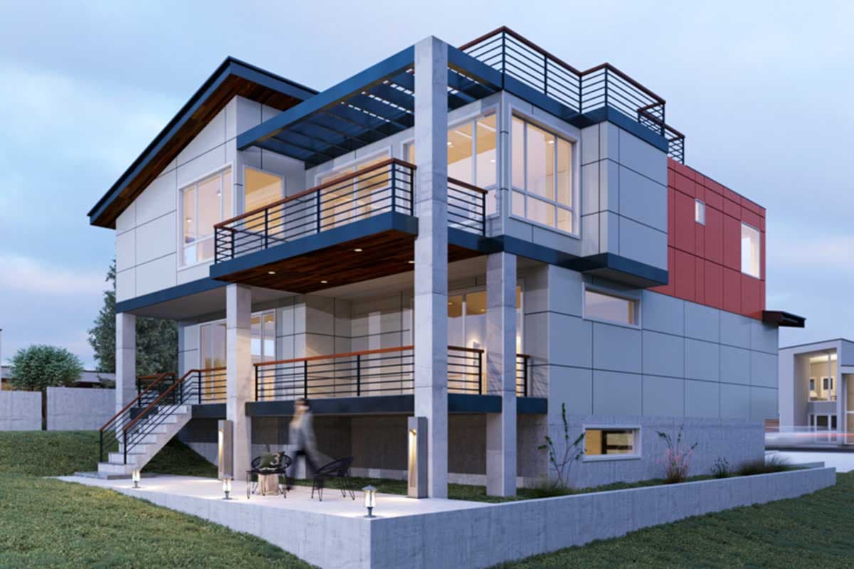 Plan 666031RAF: Contemporary for a Sloping Lot - Image #4 - Contemporary, Northwest
