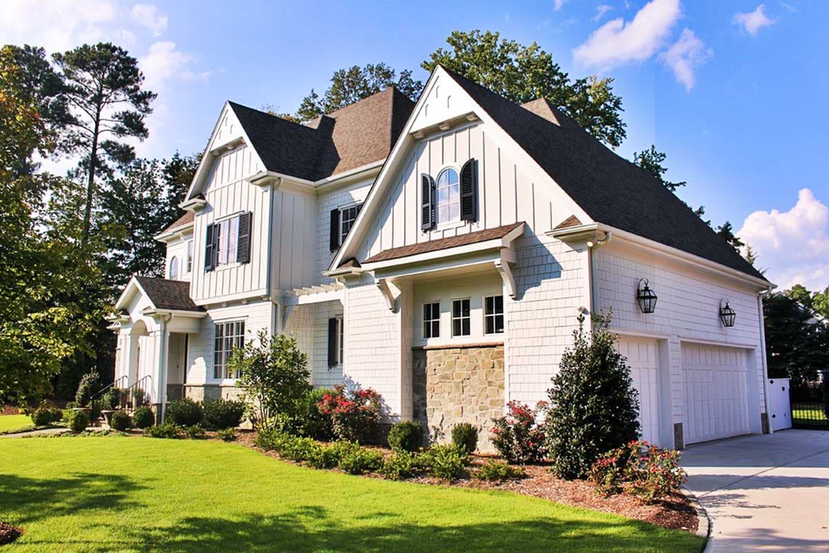 Plan 93097EL: Luxury House Plan with Two Home Offices and a Covered Veranda  - Image #4 - European, French Country